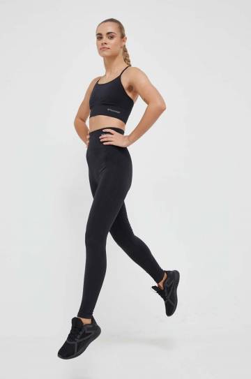 Спортивный бюстгальтер Hummel Tiffy цвет чёрный однотонный Спортивный бюстгальтер Hummel Tiffy цвет чёрный однотонный