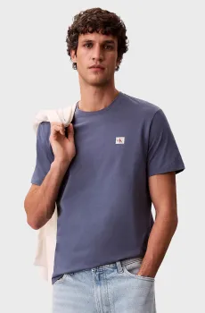 Мужская синяя футболка BADGE JERSEY CLASSIC Синий XL Calvin Klein Jeans LV04RC272G