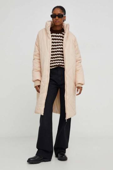 Куртка Answear Lab женская цвет бежевый зимняя oversize Куртка Answear Lab женская цвет бежевый зимняя oversize