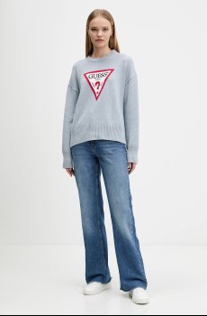 Хлопковый свитер Guess Jeans