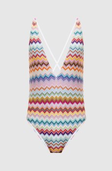 Купальник в узор с люрексом