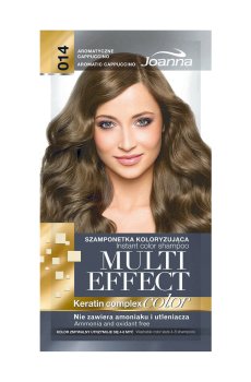 Оттеночный шампунь для волос Joanna Multi Effect Color Keratin Complex 14 Aromatic Cappuccino, 35 г