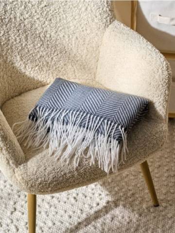 Плед - середньо-сірий