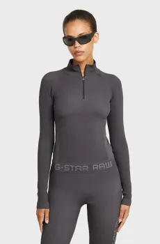 Женский серый лонгслив Seamless Серый XS G-Star RAW D26341,D989
