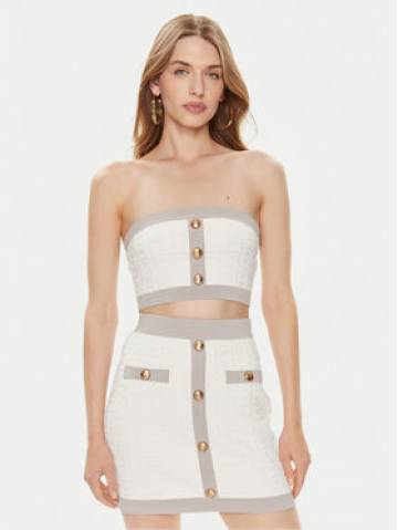 Elisabetta Franchi Блузка TK-15B-42E2-004477 Білий Slim Fit Elisabetta Franchi Блузка TK-15B-42E2-004477 Білий Slim Fit