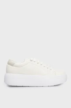 Женские белые сникерcы BUBBLE CUPSOLE LACE UP Белый 41 Calvin Klein HW0HW01356