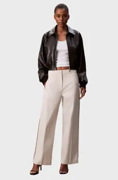 Женские белые брюки LOGO STRIPE Белый 10 Calvin Klein Jeans LV044D612G