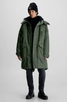 Мужская зеленая парка HYPER REAL Зеленый XL Calvin Klein Jeans J30J324069