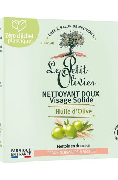 Твердое очищающее средство для лица Le Petit Olivier Gentle Solid Face Cleanser с оливковым маслом, 75 г