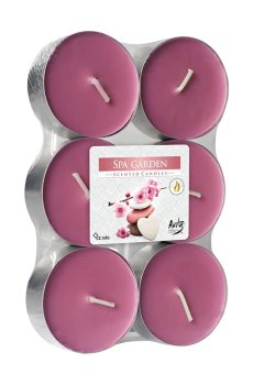 Ароматические свечи Bispol Scented Candles Спа сад, 6 шт