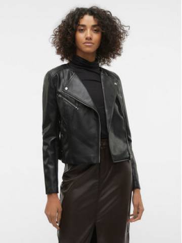 Vero Moda Куртка зі штучної шкіри Riley 10302441 Чорний Slim Fit Vero Moda Куртка зі штучної шкіри Riley 10302441 Чорний Slim Fit