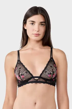 Женский черный бюстгальтер с мягкой чашкой DRAMA Черный 80B Etam 6554227