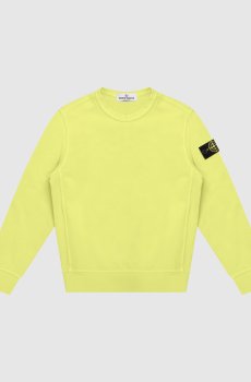 Детский зеленый свитшот с логотипом