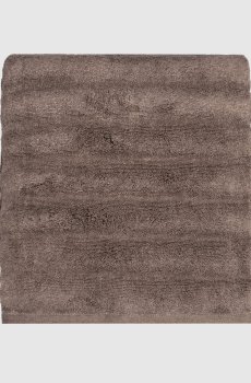 Коричневое махровое полотенце для тела ASH RIBBED