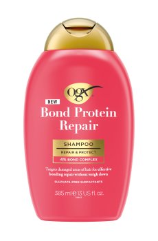 Восстанавливающий шампунь для волос OGX Bond Protein Repair Shampoo с протеинами, 385 мл