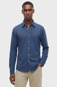 Мужская синяя рубашка FEATHERWEIGHT Синий XL Tommy Hilfiger MW0MW44336