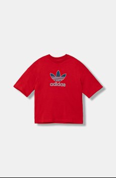 Детская хлопковая футболка adidas Originals