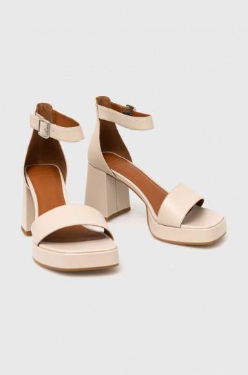 Кожаные сандалии Vagabond Shoemakers FIONA цвет бежевый 5515.001.02 Кожаные сандалии Vagabond Shoemakers FIONA цвет бежевый 5515.001.02