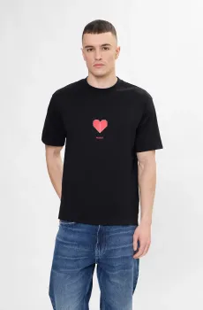 Мужская черная футболка Черный XXL HUGO 50553429;001