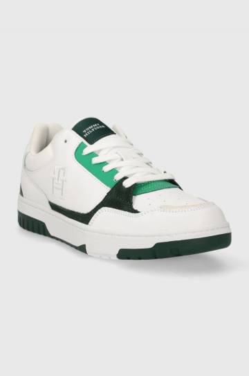 Кроссовки Tommy Hilfiger TH BASKET STREET POP цвет белый FM0FM04968 Кроссовки Tommy Hilfiger TH BASKET STREET POP цвет белый FM0FM04968