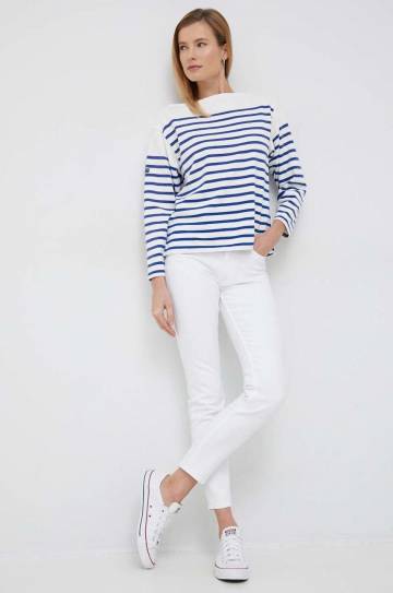 Хлопковый лонгслив Polo Ralph Lauren цвет белый Хлопковый лонгслив Polo Ralph Lauren цвет белый