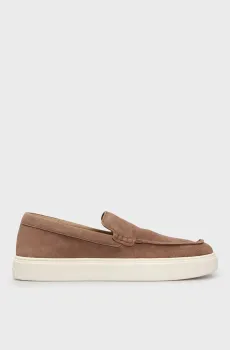 Мужские коричневые замшевые лоферы MOCCASIN SUEDE Коричневый 43 Calvin Klein HM0HM01794