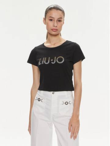 Liu Jo Футболка VA4216 JS923 Чорний Regular Fit Liu Jo Футболка VA4216 JS923 Чорний Regular Fit