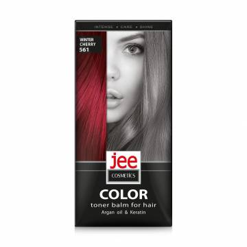 Тонирующий бальзам для волос Jee Cosmetics Color Toner Balm 561 Winter Cherry, 30 мл Тонирующий бальзам для волос Jee Cosmetics Color Toner Balm 561 Winter Cherry, 30 мл