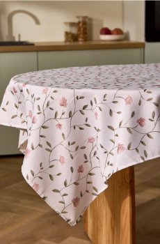 Скатертина з квітковим принтом - різнобарвний