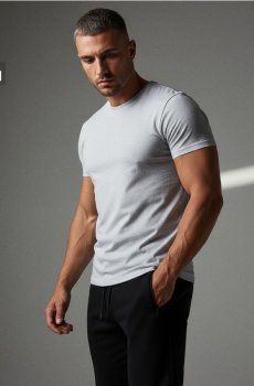MEN`S T-SHIRT - сірий