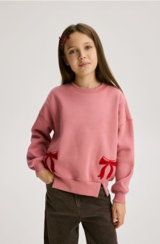 Reserved - Толстовка з бантиками - рожевувато-ліловий - 306FA-34X