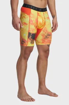 Мужские велосипедки с узором UA Curry HG Prtd Shorts Разноцветный M Under Armour 1379829-847