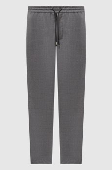 Серые брюки из шерсти