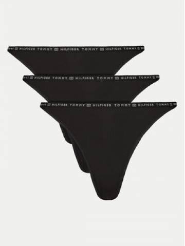 Tommy Hilfiger Набір з 3 пар стрінгів UW0UW05645 Чорний