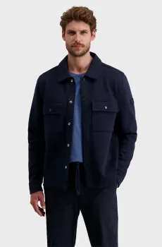 Мужская темно-синяя рубашка-пальто Синий L Pierre Cardin PC.-C5 40678.4044