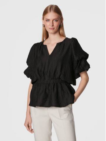 Bruuns Bazaar Блузка Cyclamen Chantal BBW3061 Чорний Regular Fit Bruuns Bazaar Блузка Cyclamen Chantal BBW3061 Чорний Regular Fit