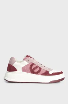 Женские розовые кожаные кроссовки BRIDGET SNEAKER Розовый 37 No Name 01LNJRSD0