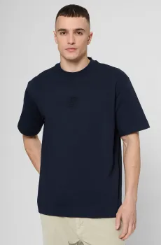 Мужская темно-синяя футболка Синий M BOSS 50555106;404