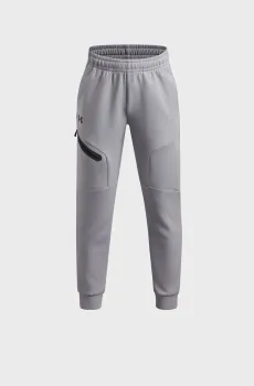 Детские серые спортивные брюки UA B Unstoppable Flc Jogger Серый 8 Under Armour 1386689-012