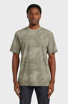 Мужская серая футболка Aop Серый XL G-Star RAW D28589,E400