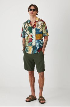 Рубашка с примесью льна Medicine