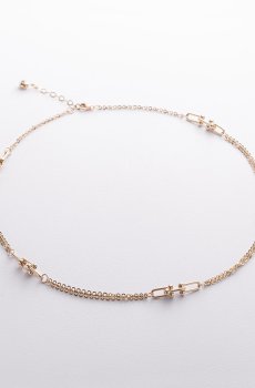 Колье "Фантазия" в желтом золоте кол02664