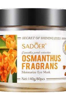 Патчи для кожи вокруг глаз Sadoer Golden Osmanthus Fragrans Moisturize Eye Mask с османтусом, 140 г, 80 шт
