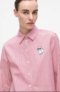 Хлопковая рубашка Karl Lagerfeld IKON