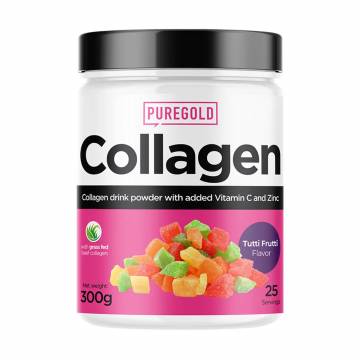 Коллаген Pure Gold Collagen Tutti Frutti в порошке, 300 г Коллаген Pure Gold Collagen Tutti Frutti в порошке, 300 г