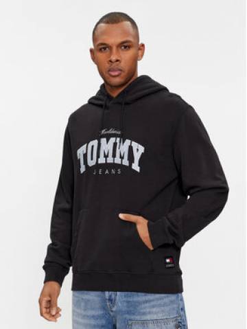 Tommy Jeans Світшот Varsity DM0DM18401 Чорний Regular Fit Tommy Jeans Світшот Varsity DM0DM18401 Чорний Regular Fit