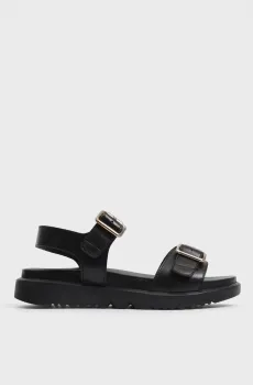 Женские черные кожаные сандалии Черный 41 Respect 25234-BLACK