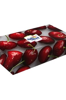 Салфетки бумажные Будь Ласка Фрукты, 2-слойные, белые, 80 шт