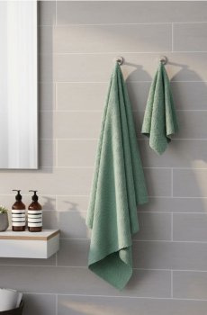 Набір банних рушників 2 шт - світло-зелений