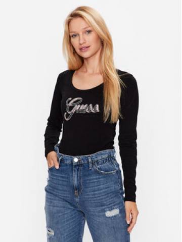 Guess Блузка W3YI37 J1314 Чорний Slim Fit Guess Блузка W3YI37 J1314 Чорний Slim Fit